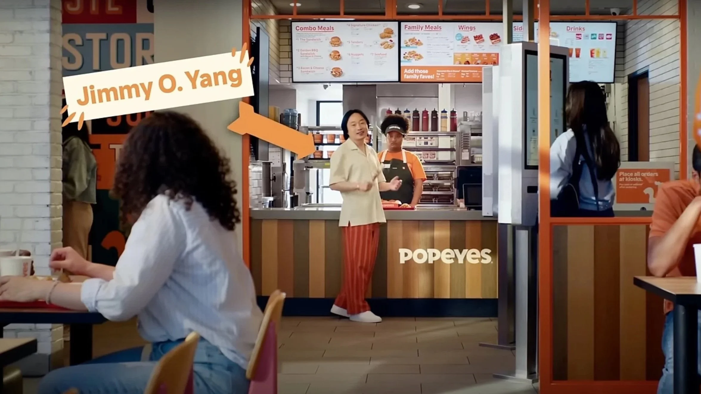"Did you - "
Popeyes