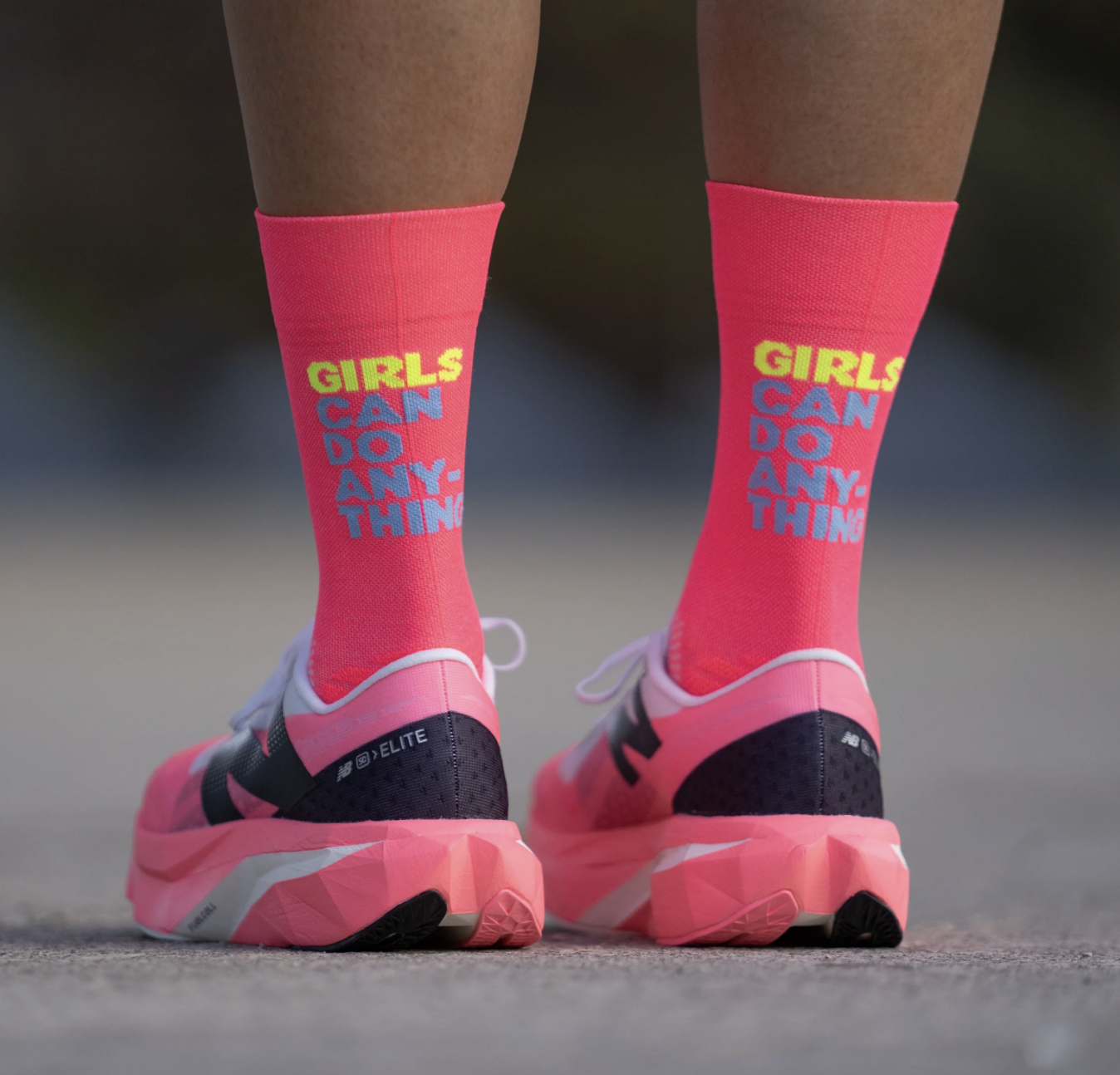 girls diva pink - running socks
