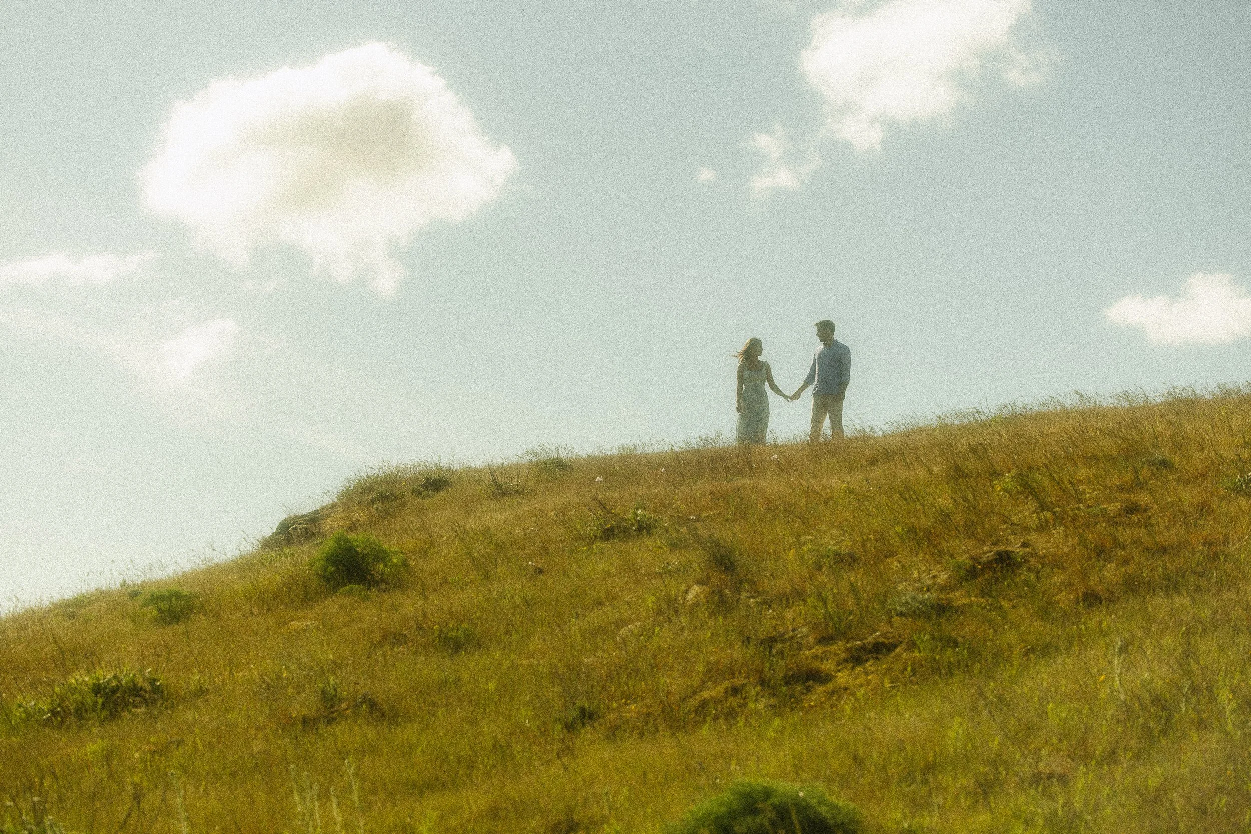 Engagement session Rowena Crest during wildflower season