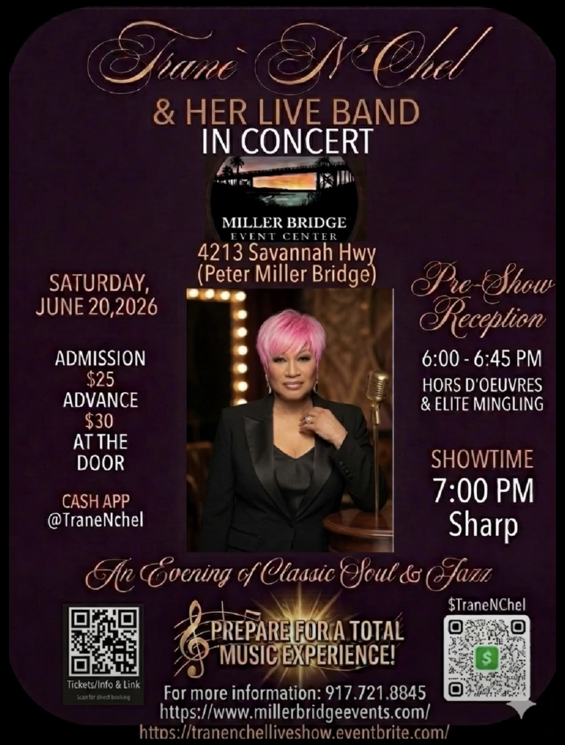 🎶 An Evening of Classic Soul & Jazz with Trané N'Chel & Her Live Band 🎶