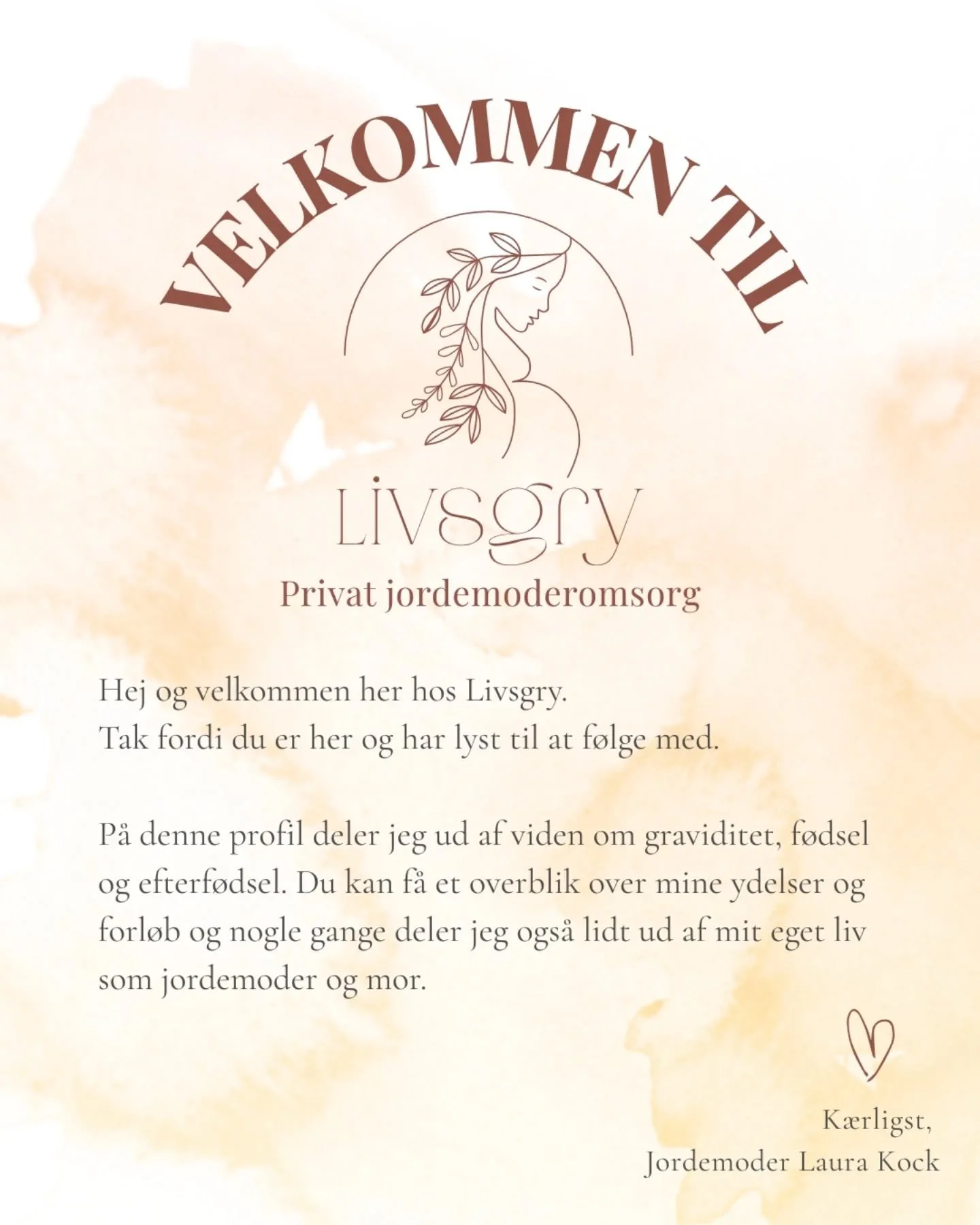 Velkommen til! 🌻

Her kan du f&aring; en lille introduktion til Livsgry, b&aring;de fagligt og privat.

Tak fordi du er her og f&oslash;lger med. Jeg h&aring;ber, at vi ses ✨🤎

K&aelig;rligst,
Jordemoder Laura

#livsgry #privatjordemoder #gravid #f