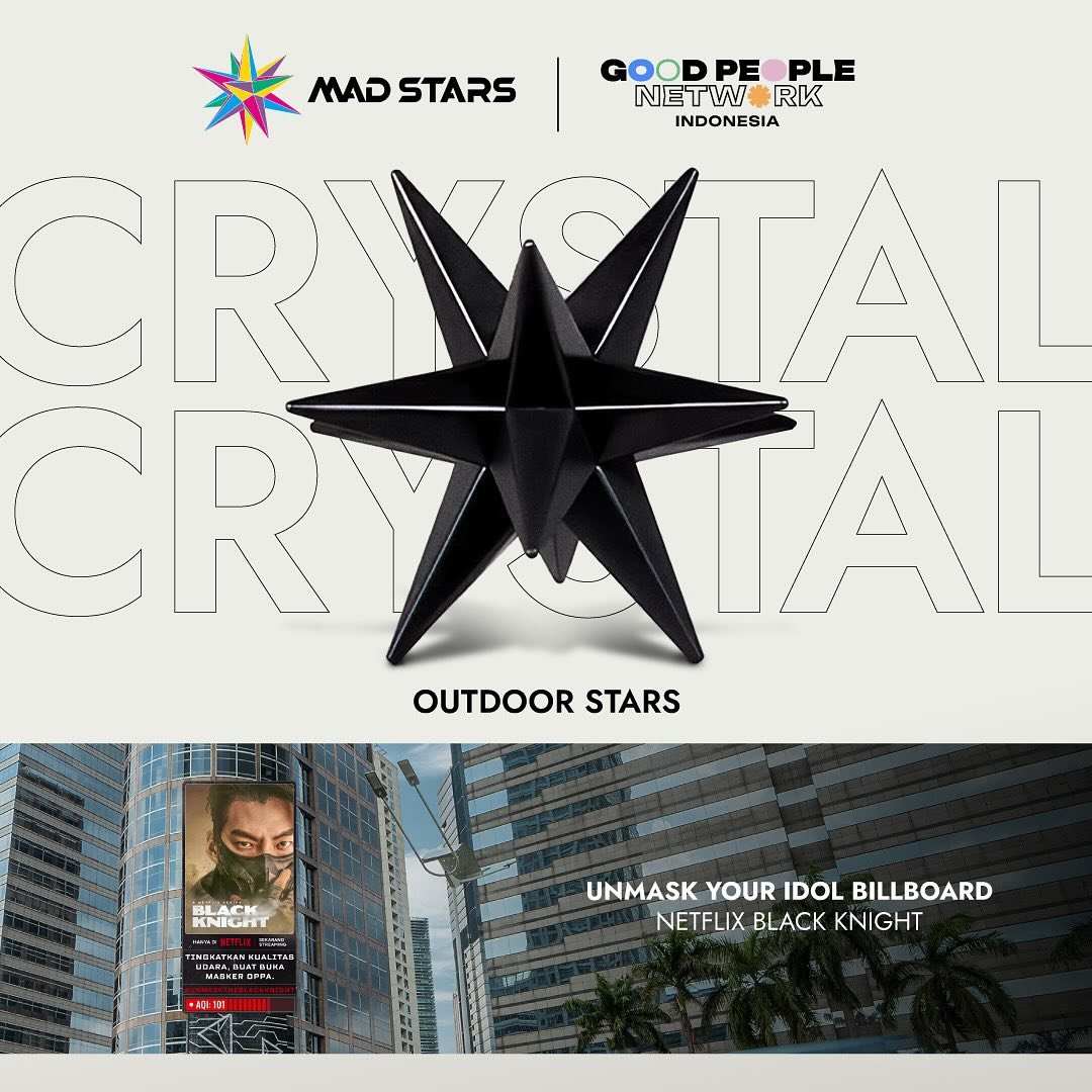 Another win for our pollution detecting billboard! Thank you @madstars for this wonderful award!