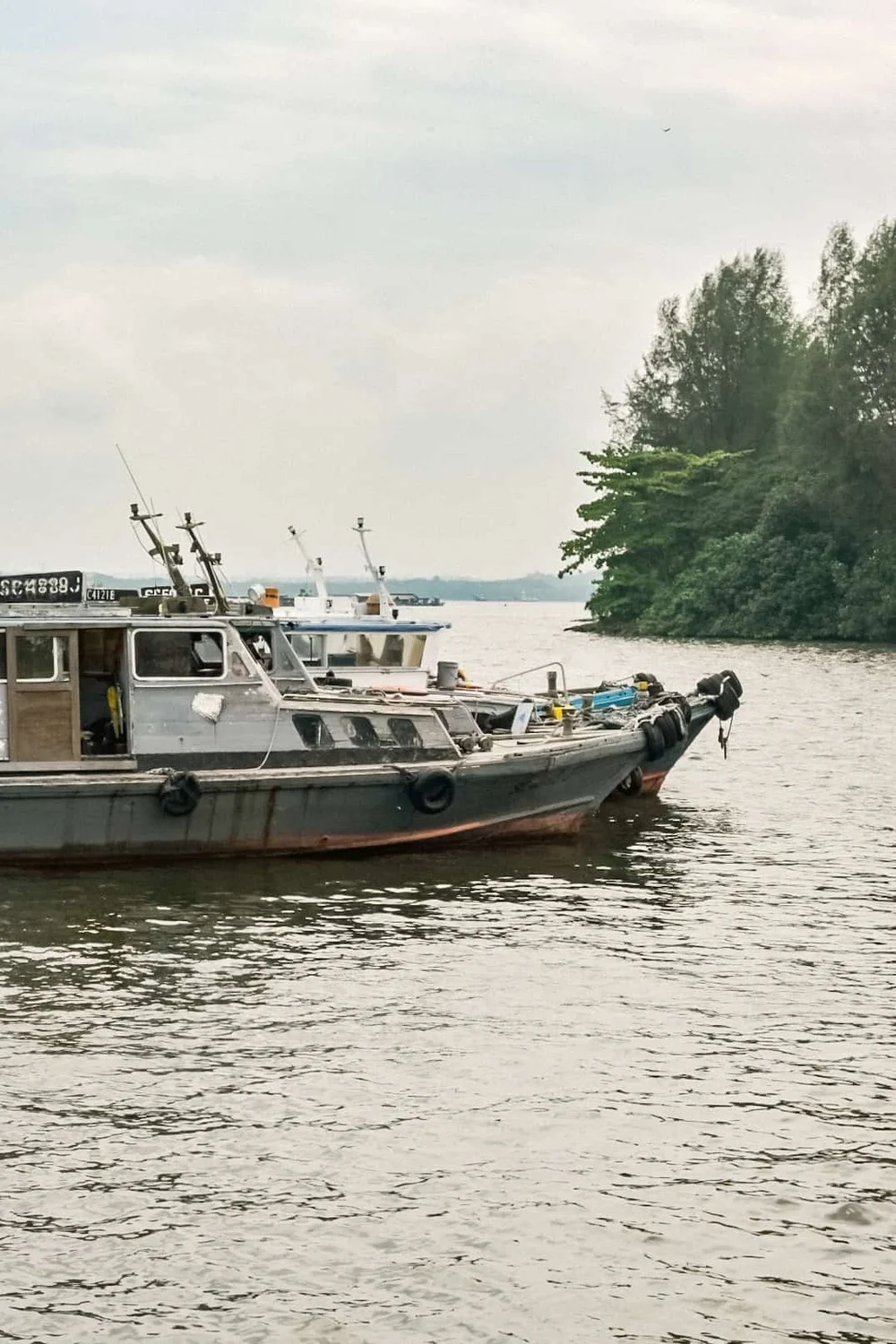 boat ride at Pulau Ubin