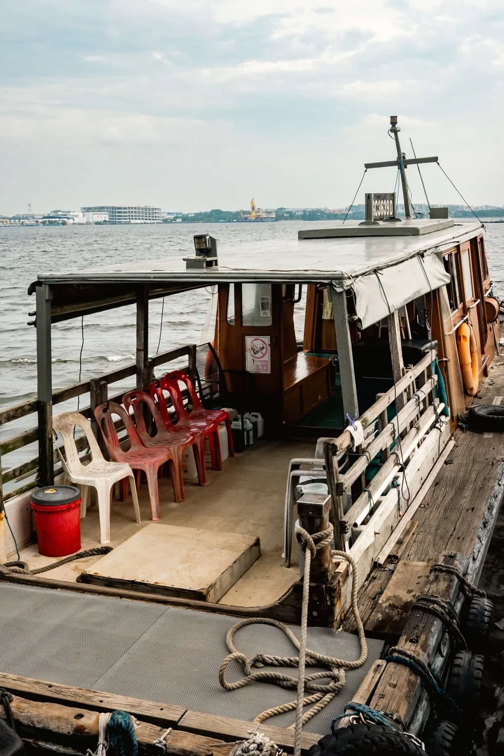 Wooden boats at Pulau Ubin