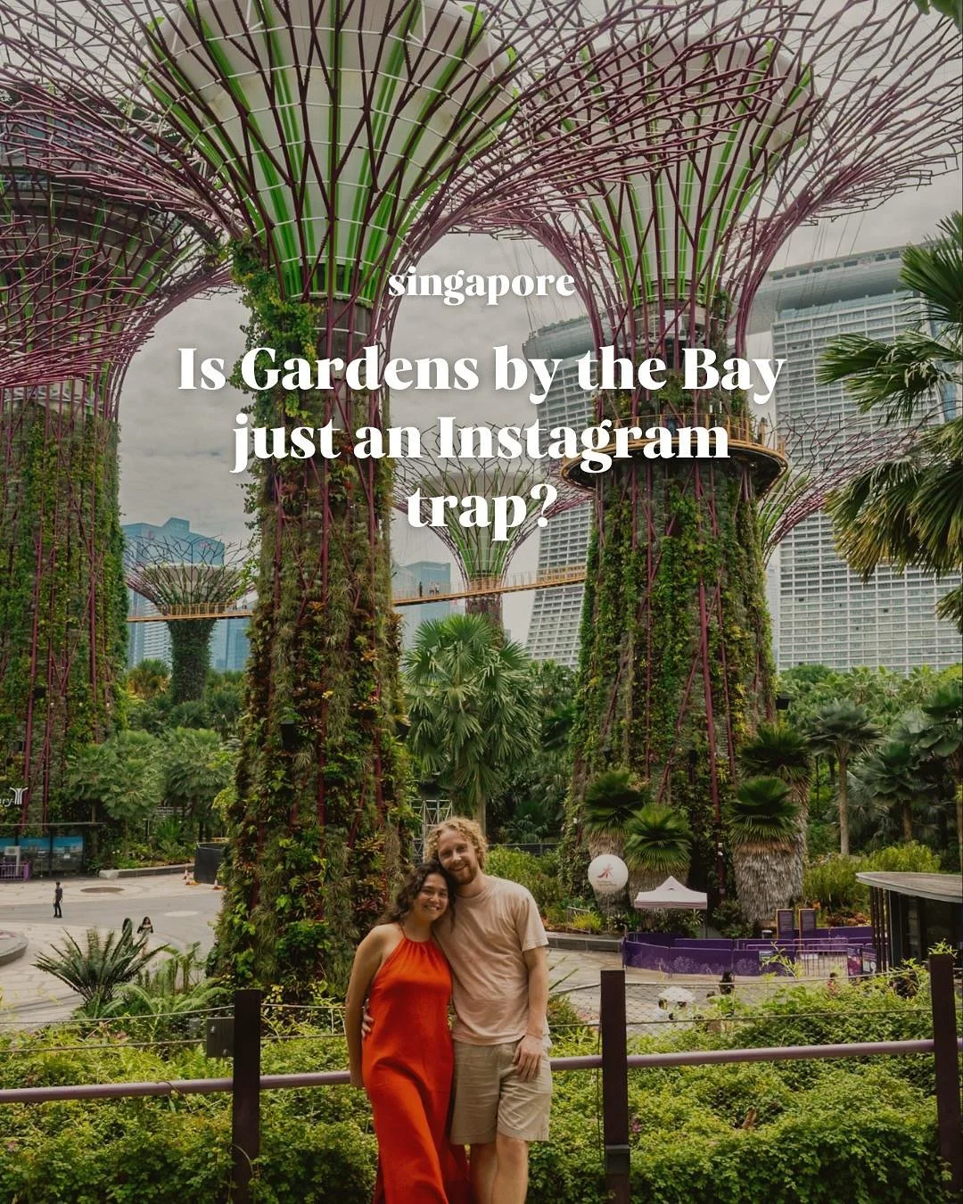 Want the full breakdown with prices, timings, and hacks?
🌿Drop &lsquo;Bay&rsquo; in the comments and we&rsquo;ll send our complete Gardens by the Bay guide to you! 

✌️ Hi, we&rsquo;re Ingrid and Sven. We&rsquo;ve been traveling full-time since 2023