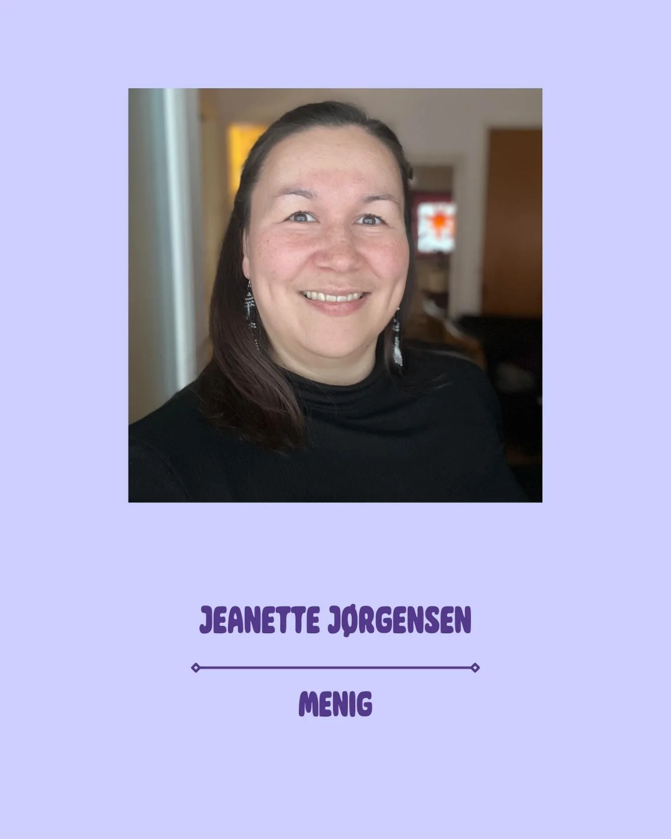M&oslash;d vores nye menig @jeanette_pilo 💜

Post: Mening
Studie: Administrationsbachelor 5. semester
Hjemsted/by: Nuuk
Hvorfor jeg er med i Avalak: Jeg br&aelig;nder for foreningensarbejde, samskabelse samt god trivsel for gr&oslash;nlandsk studere