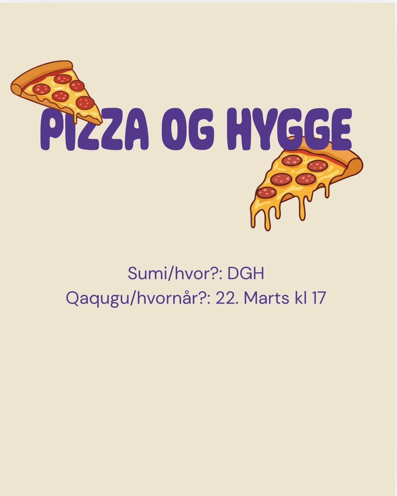 Kom og hyg med os, vi bestiller pizza og tager lidt br&aelig;tspil frem💜