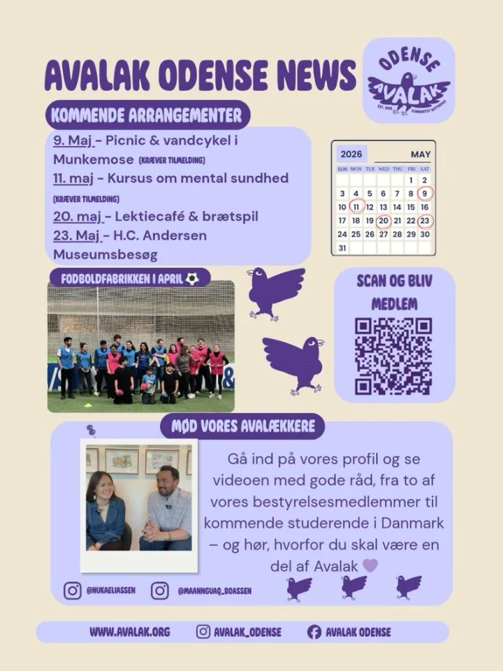 Nyhedsmail for Maj 2026 😍

Her kan I se et indblik af, hvad vi bl.a. har lavet den forrige m&aring;ned, hvad vi har af planer for den her m&aring;ned, og en lidt mere speciel opslag af vores aval&aelig;kkere i den her m&aring;ned 😍💜

G&aring; ind 