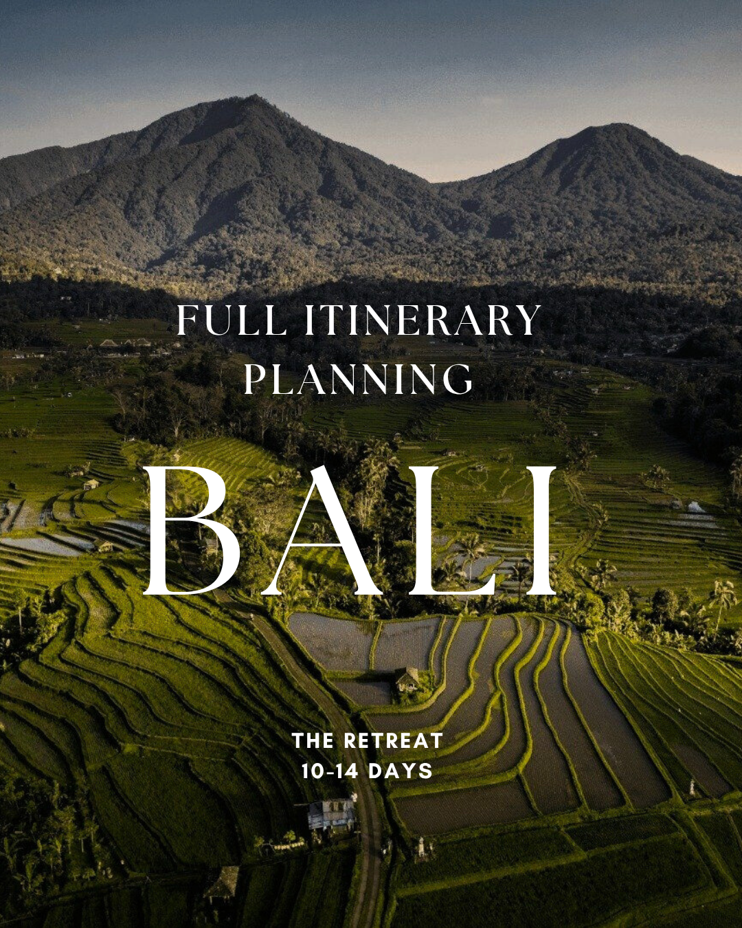 Full Travel Planning:  The Retreat: 10-14 Days