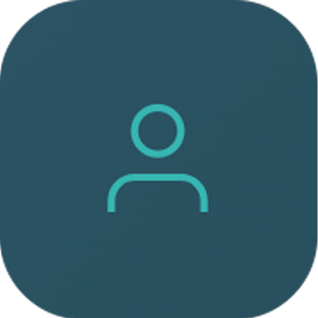 Icône de profil utilisateur avec un cercle et une silhouette stylisée