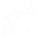 Un dessin de style iconographique représentant une personne lançant une étoile