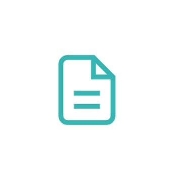 Icône d'un document ou fichier sur fond blanc