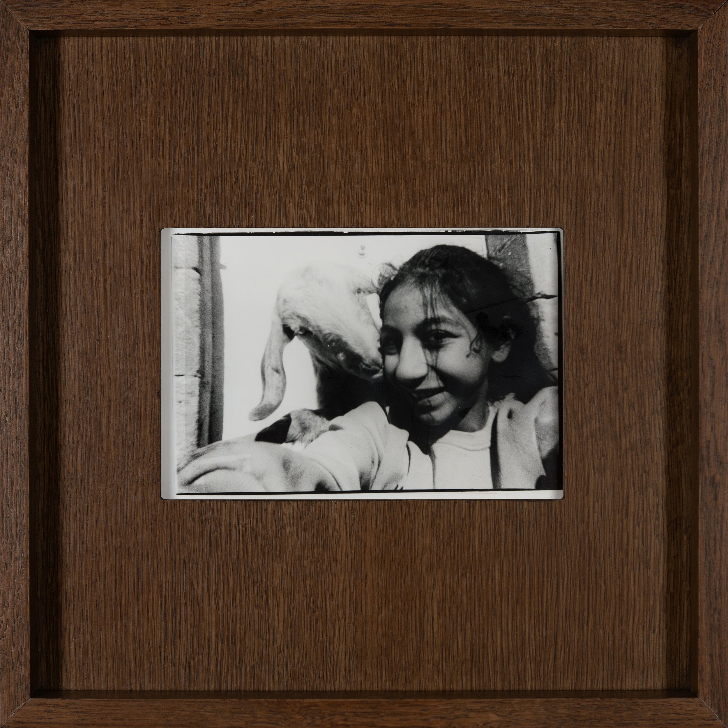 Photos taken by Asenat (14) and Enver (11): a selfie of Asenat with her goat, Sara, alongside a printed version produced at Fotohane by themselves. 7w