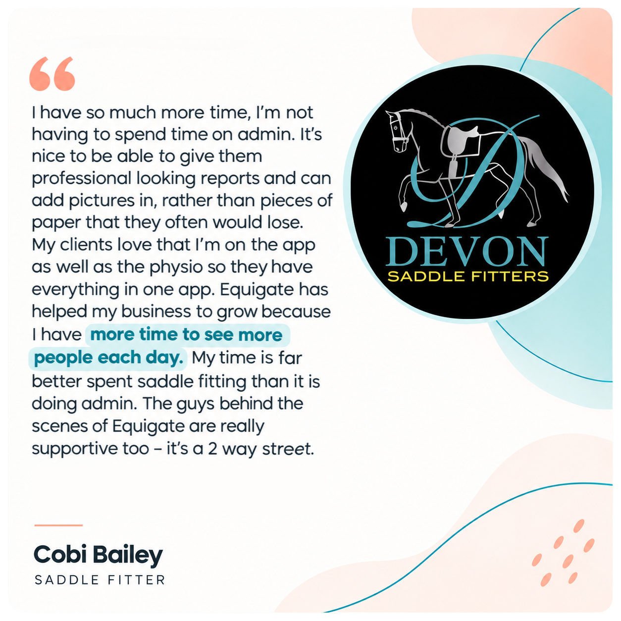 Cobi Bailey testimonial