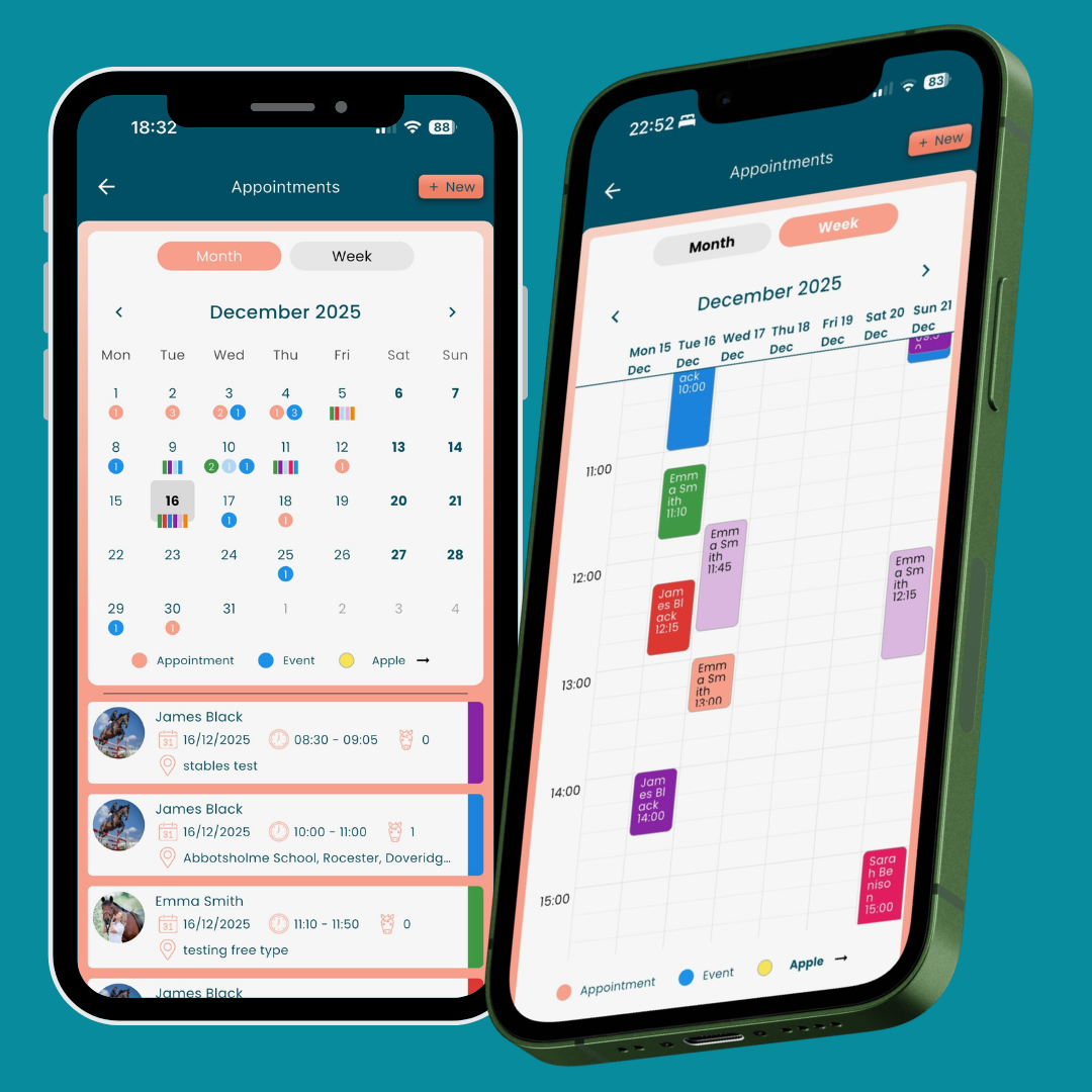 Appointment Scheduling & Calendar Software for Equine Practitioners ...