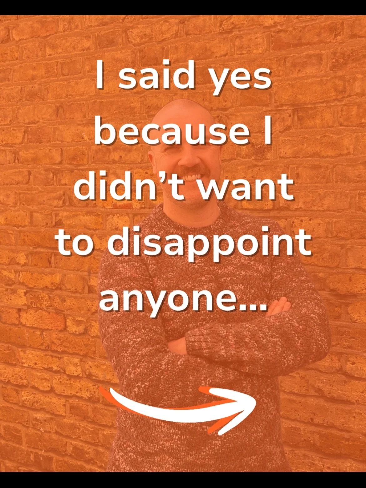 So many of us grew up saying yes to keep the peace. 
To stay safe. 
To stay liked. 
To stay *small enough* that no one would question us.

As a gay man, I learned early on that being &ldquo;easy&rdquo; made life smoother. 
But it also made me disappe