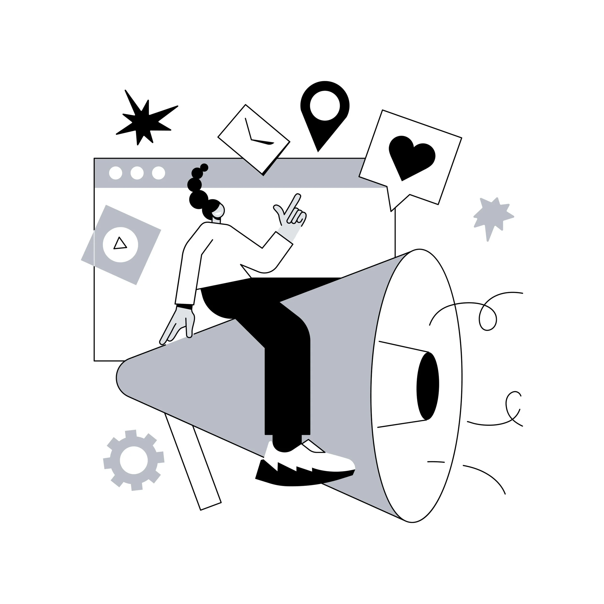 Branding and digital marketing graphic