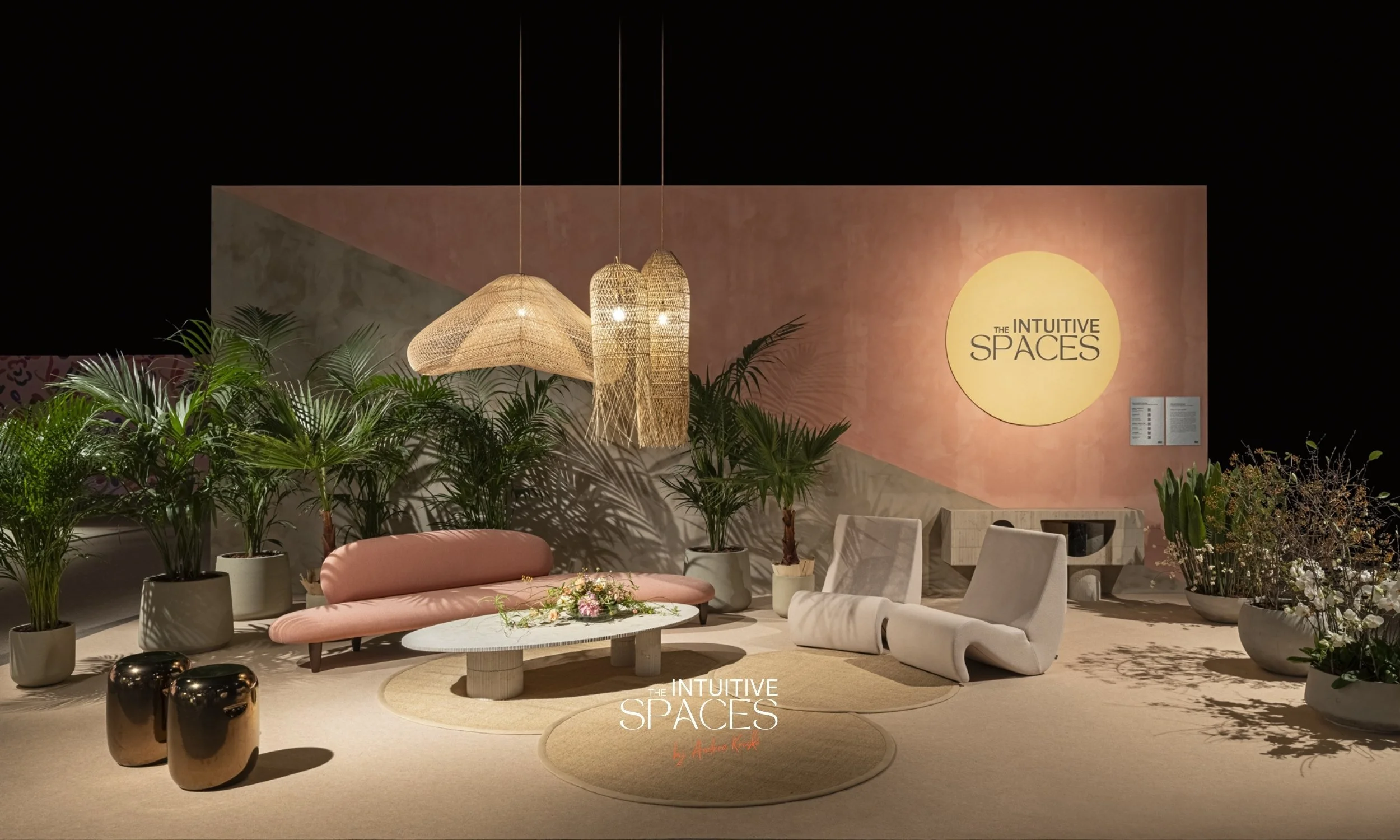Exhibition photo of the Flower Power winning designer pavilion made by The Intuitive Spaces in Budapest Hungary