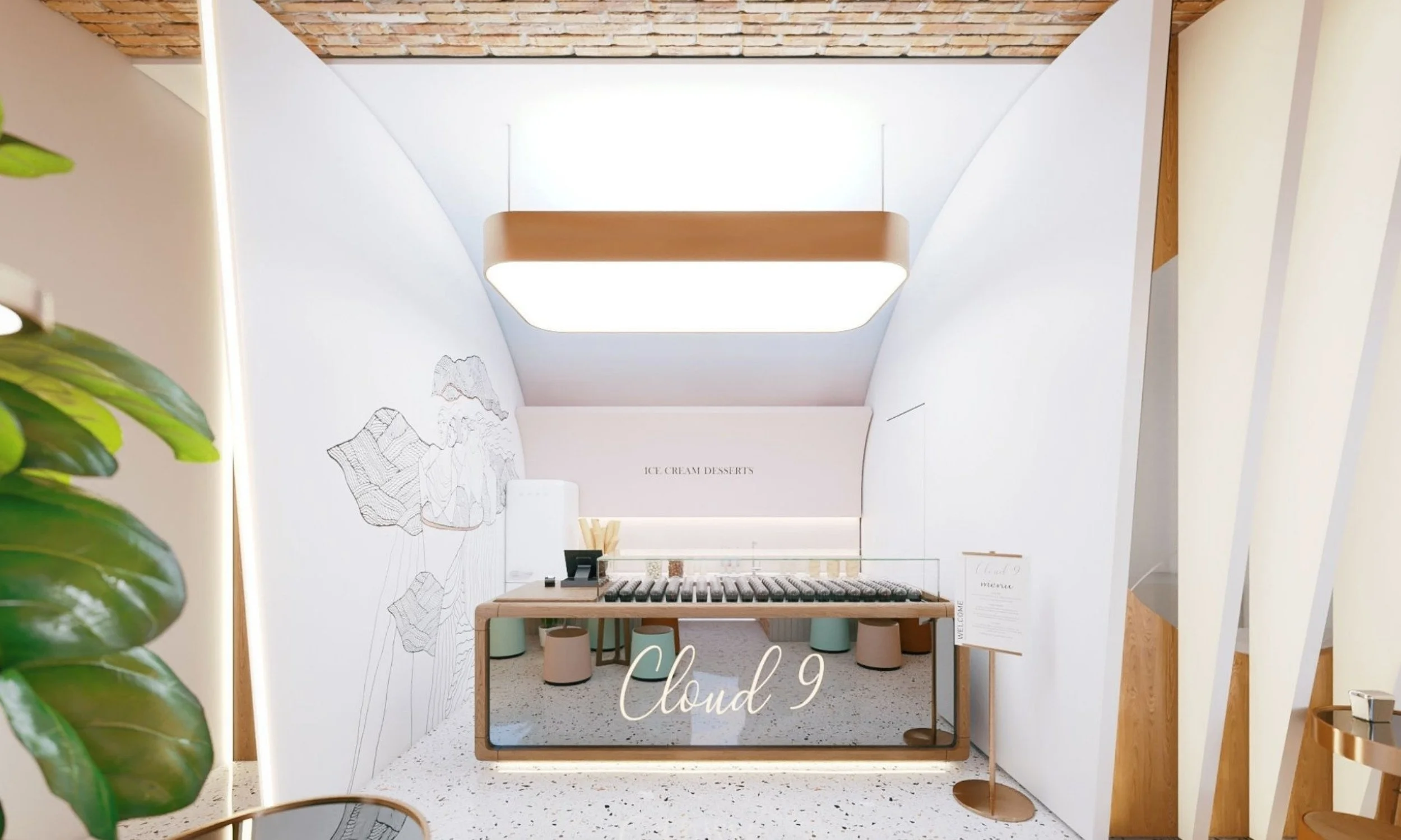 Playful Ice Cream Bar Hospitality Design Project