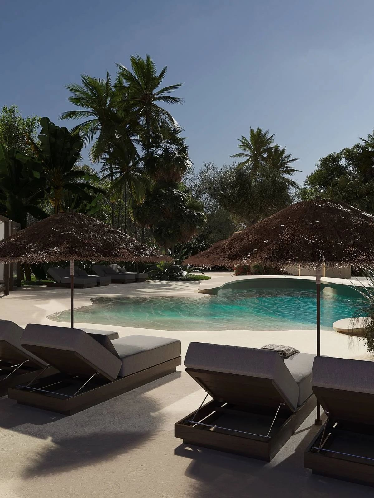 The Intuitive Spaces provides technical drawings, interior and exterior construction plans, and documentation for residential and hospitality projects, translating biophilic design concepts into practical solutions.