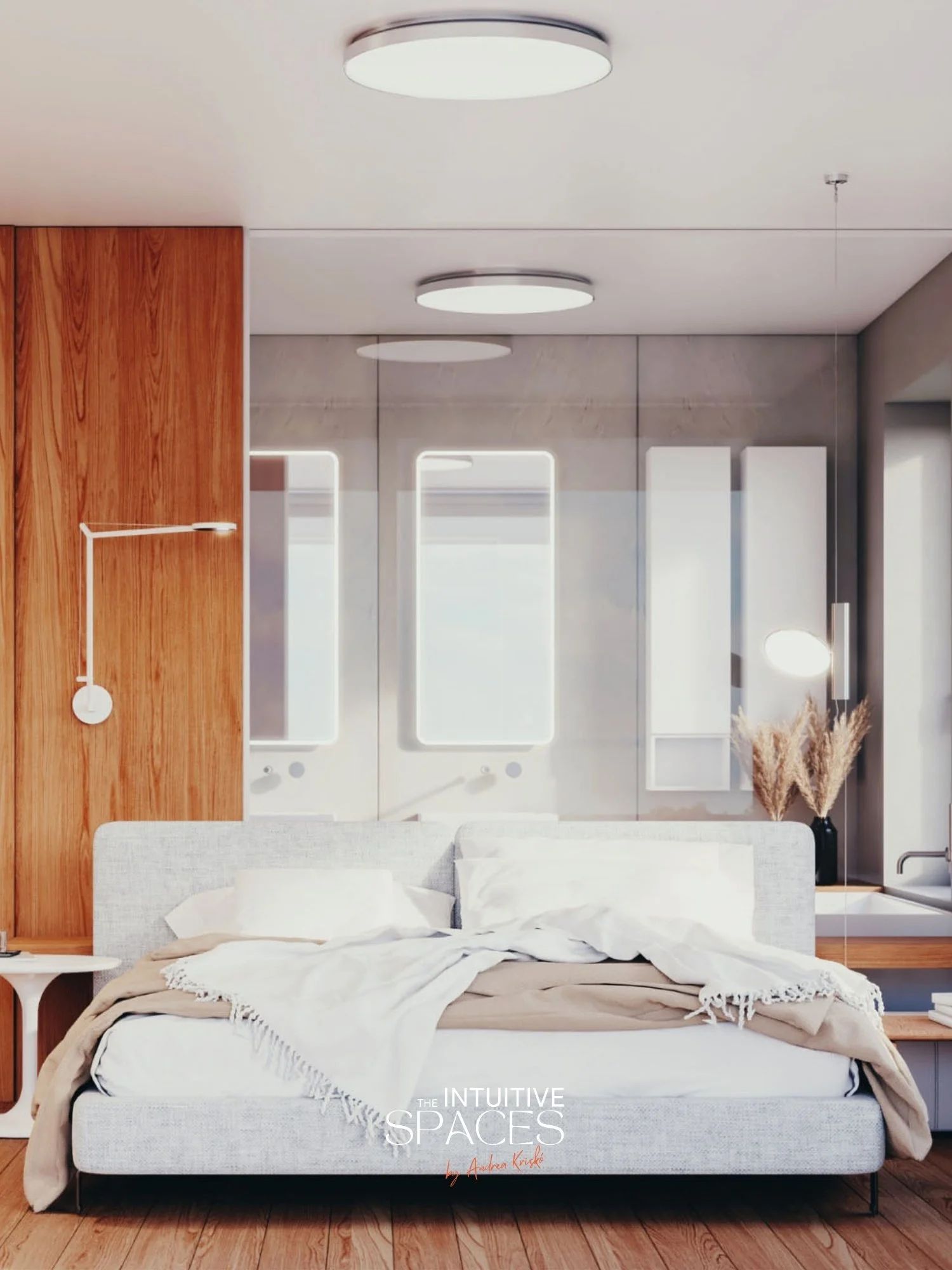 Master bedroom of the lake side villa in Tihany Hungary