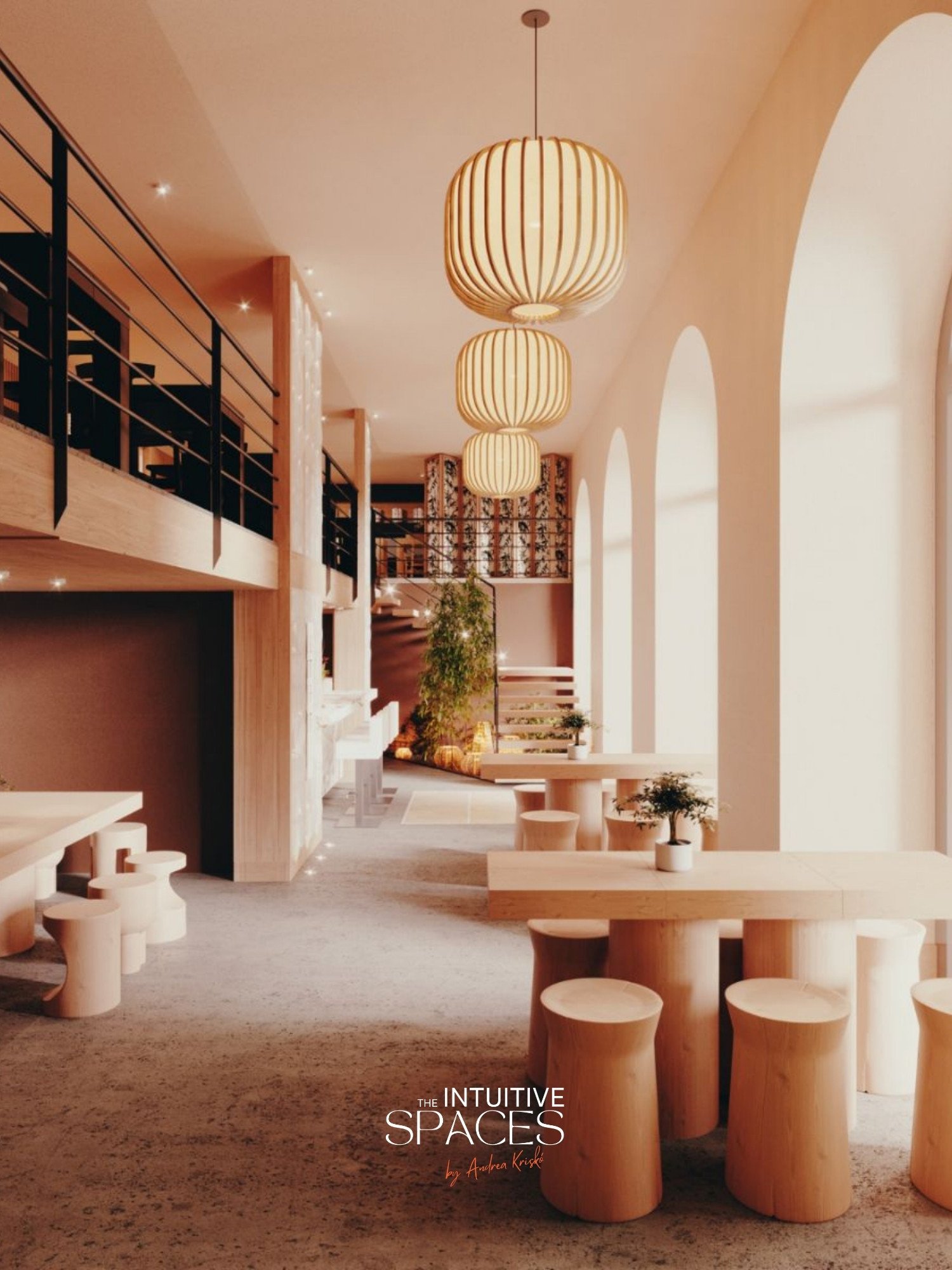 Custom furniture design in a hungarian restaurant project