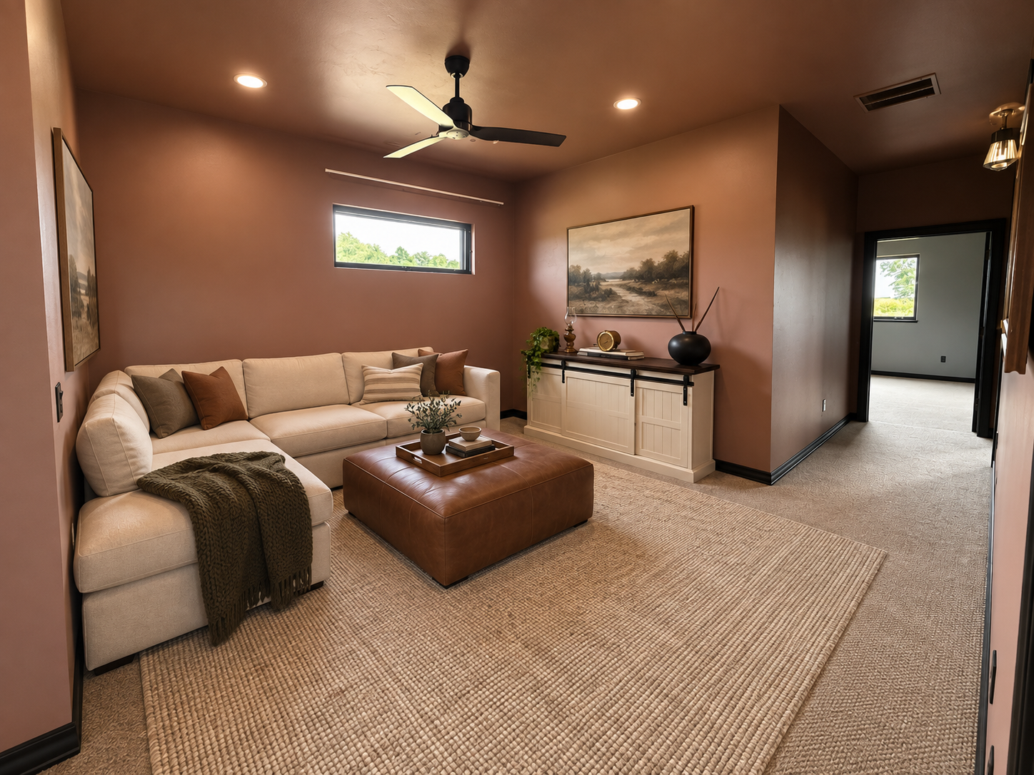 cave tv living room