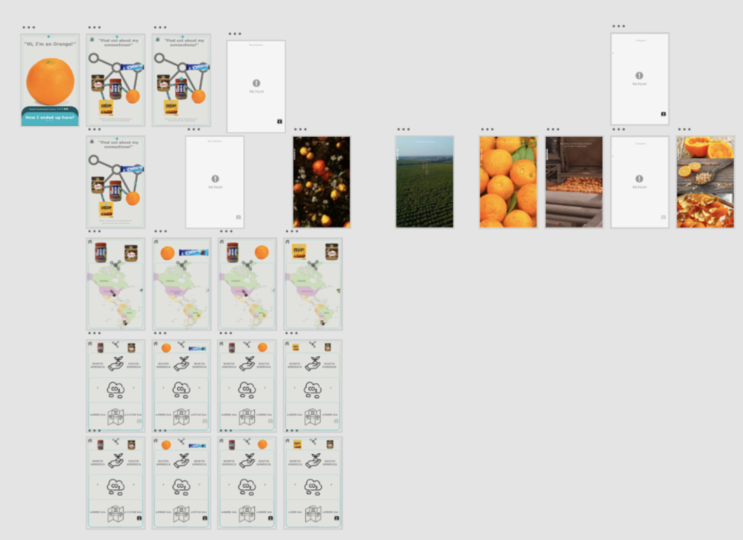 Interface orange overview