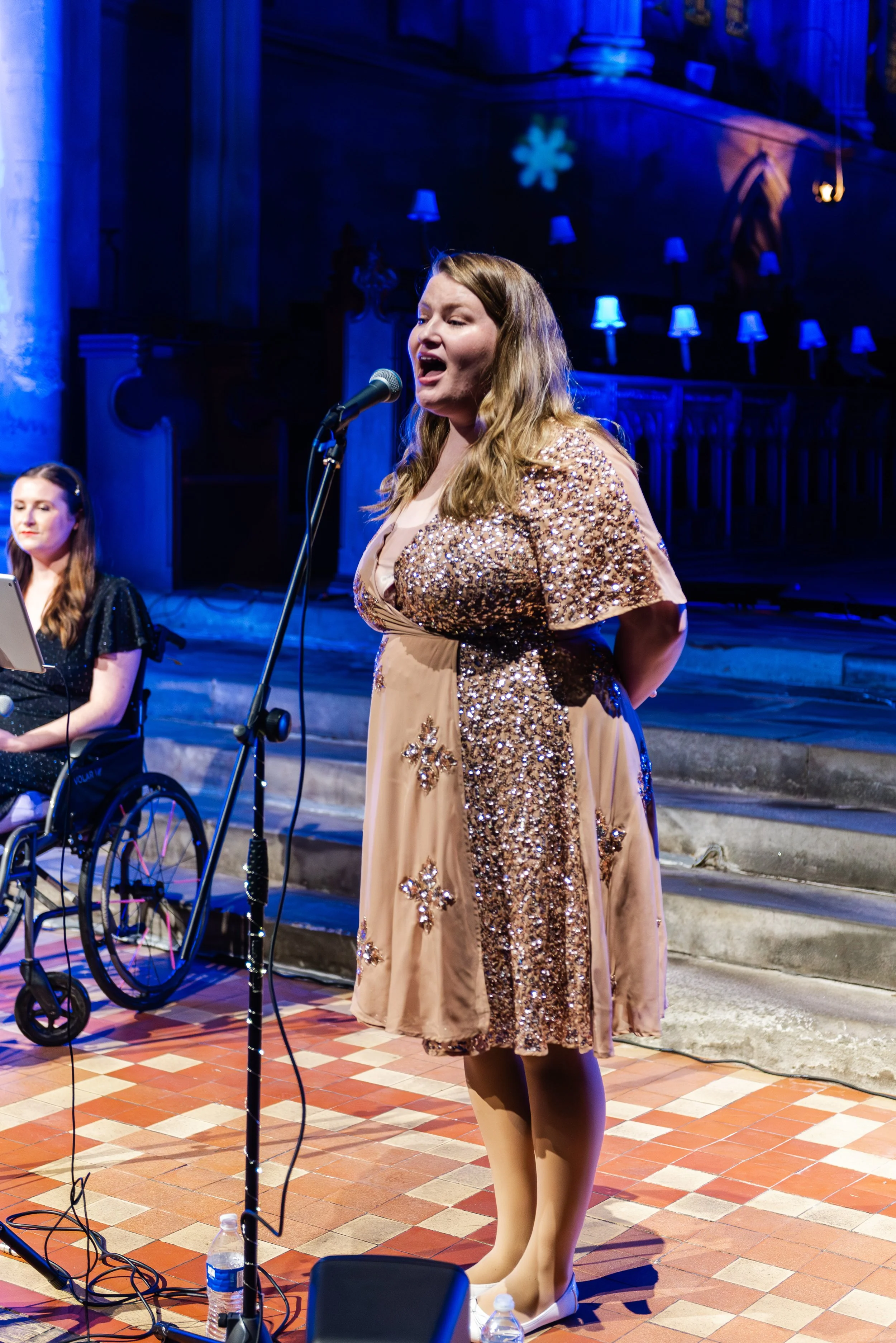 event photography at carol concert in St Mary's Priory, Chepstow