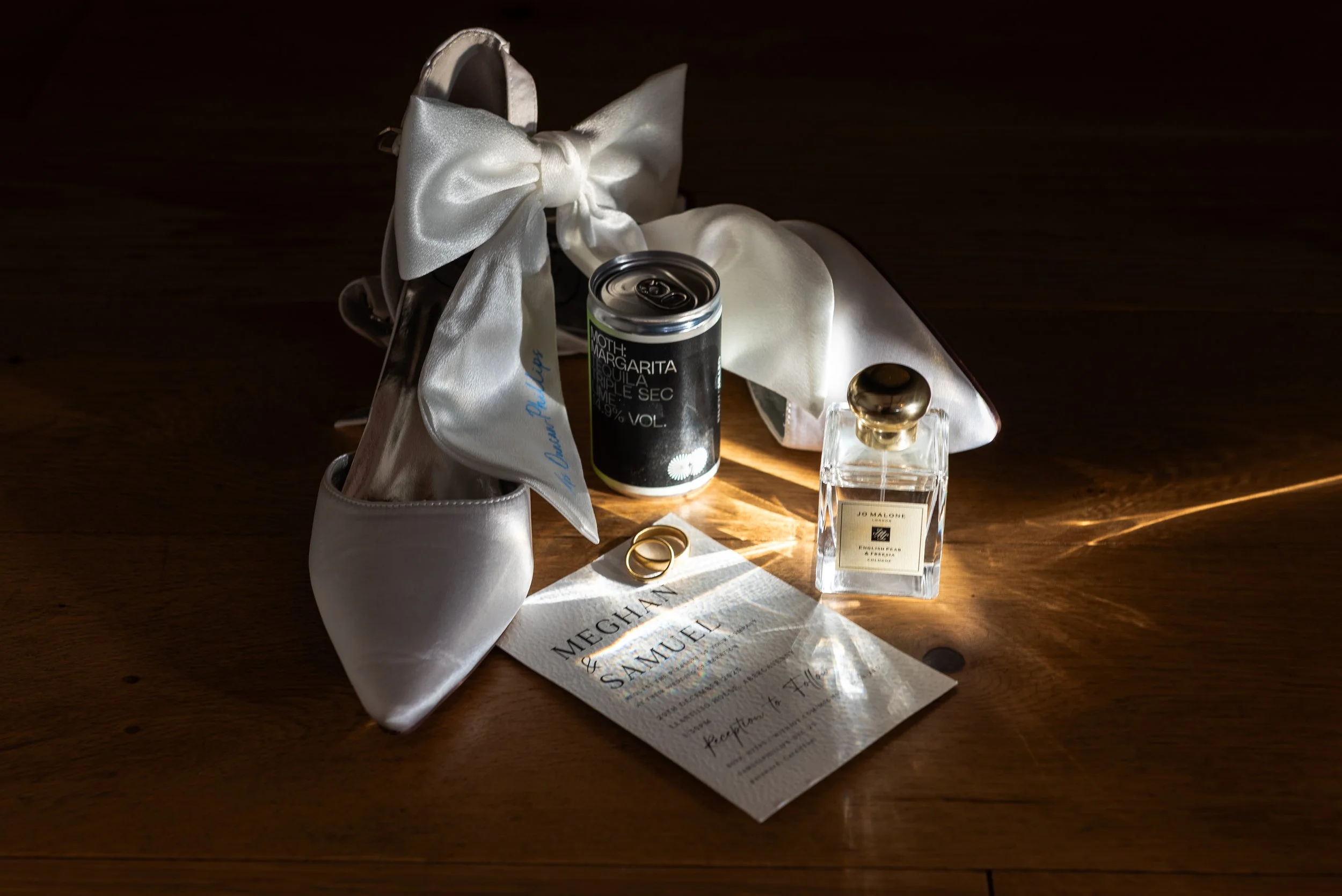 Editorial style wedding details