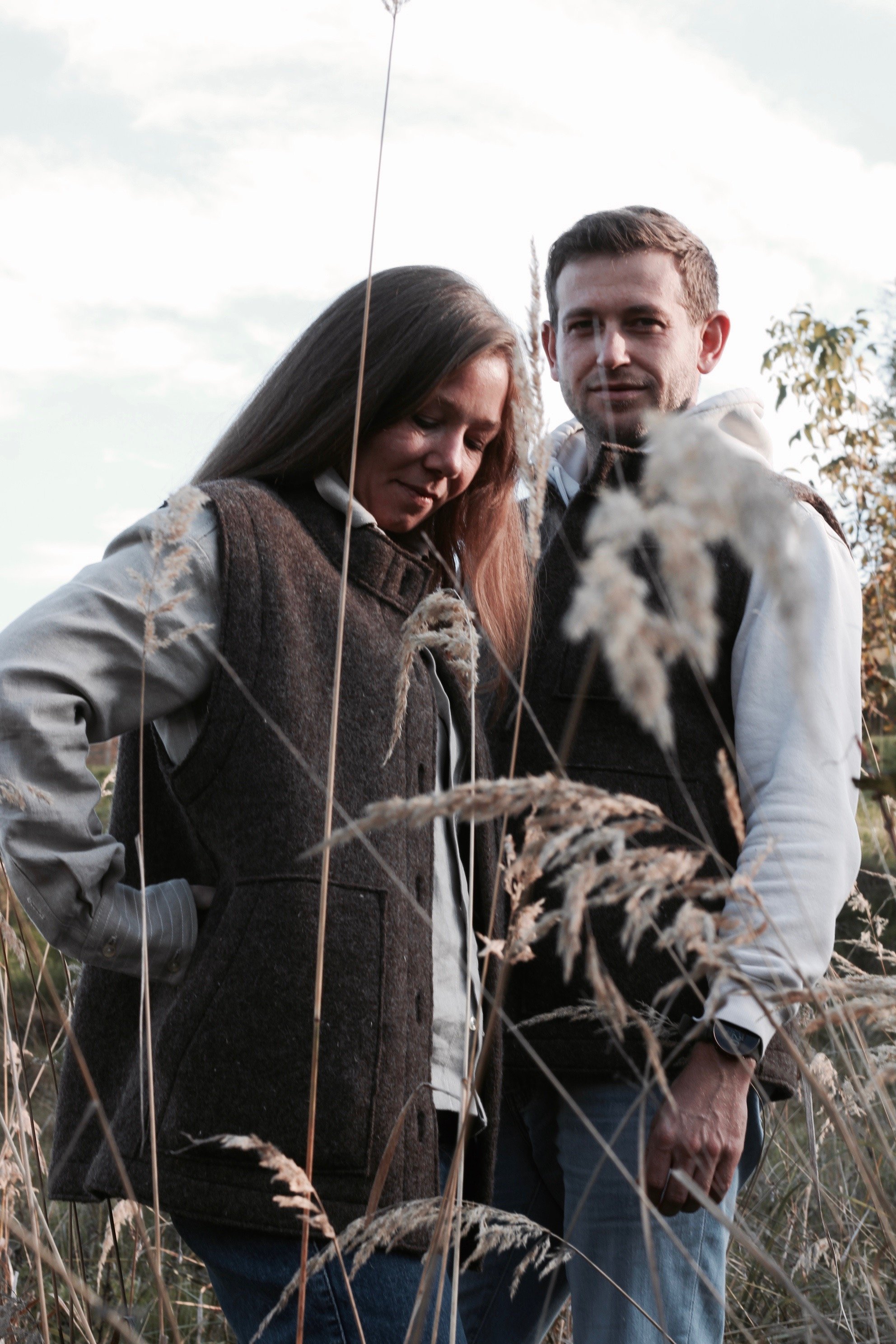 Steffi + Roland mit der Autwool Weste
