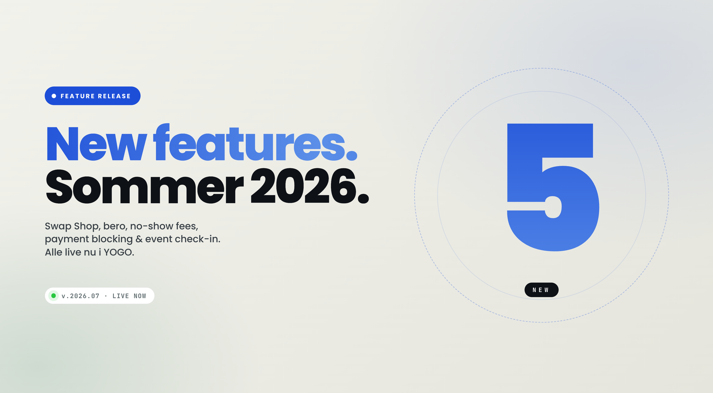 Feature release