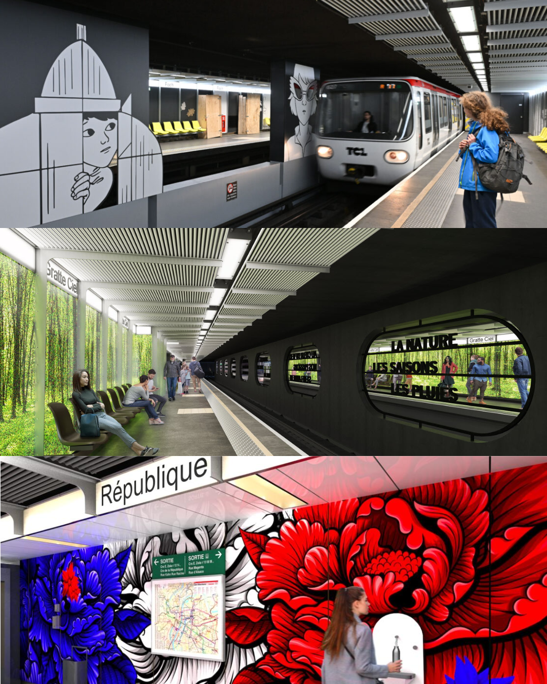 Relooking des stations de métro