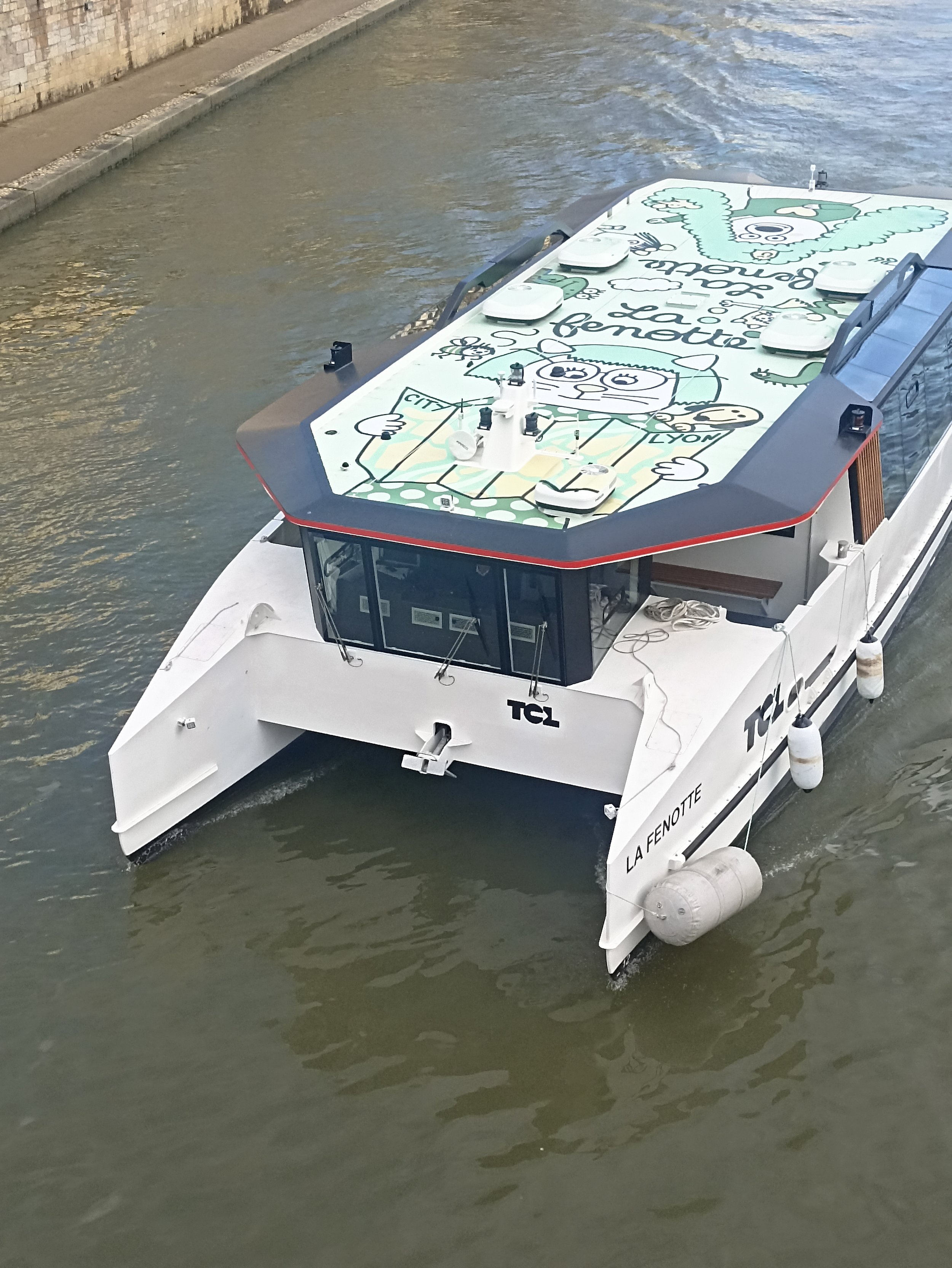 Art sur le toit de La Fenotte - Fresque par Anouck Ricard.