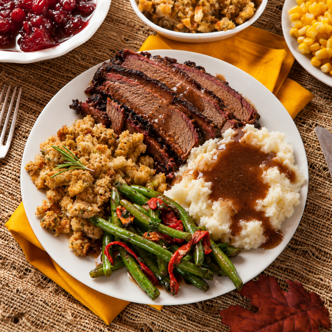Smoked Beef Brisket Thanksgiving Dinner - $70 per person