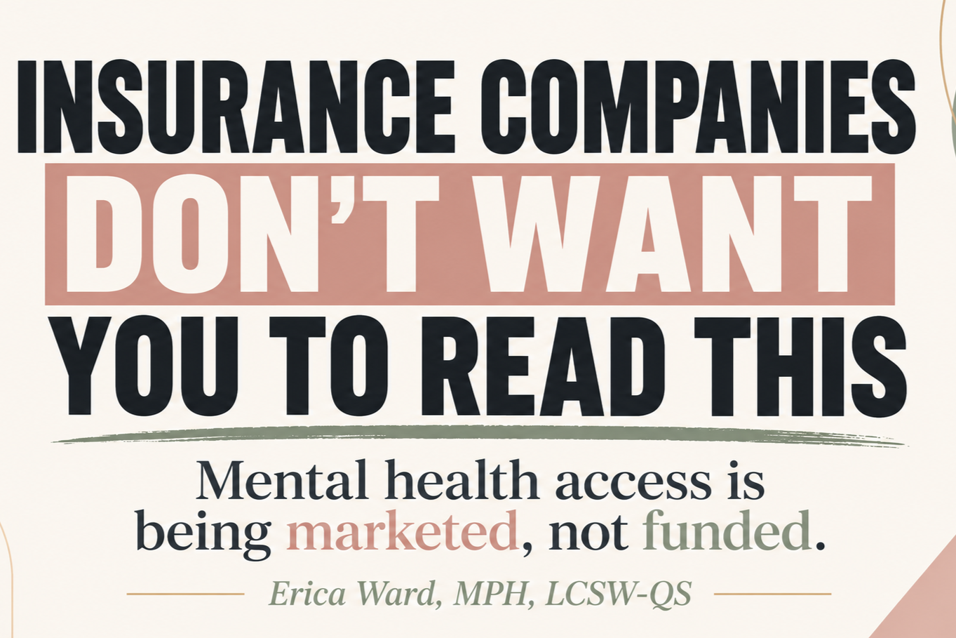 Insurance Companies Don’t Want You To Read This……..