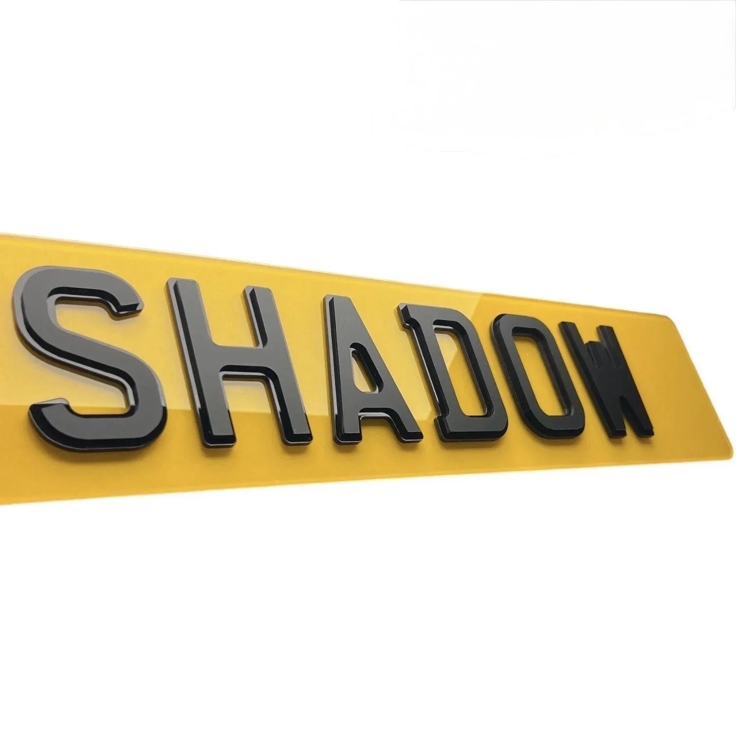 SHADOW MATTE NUMBER PLATES