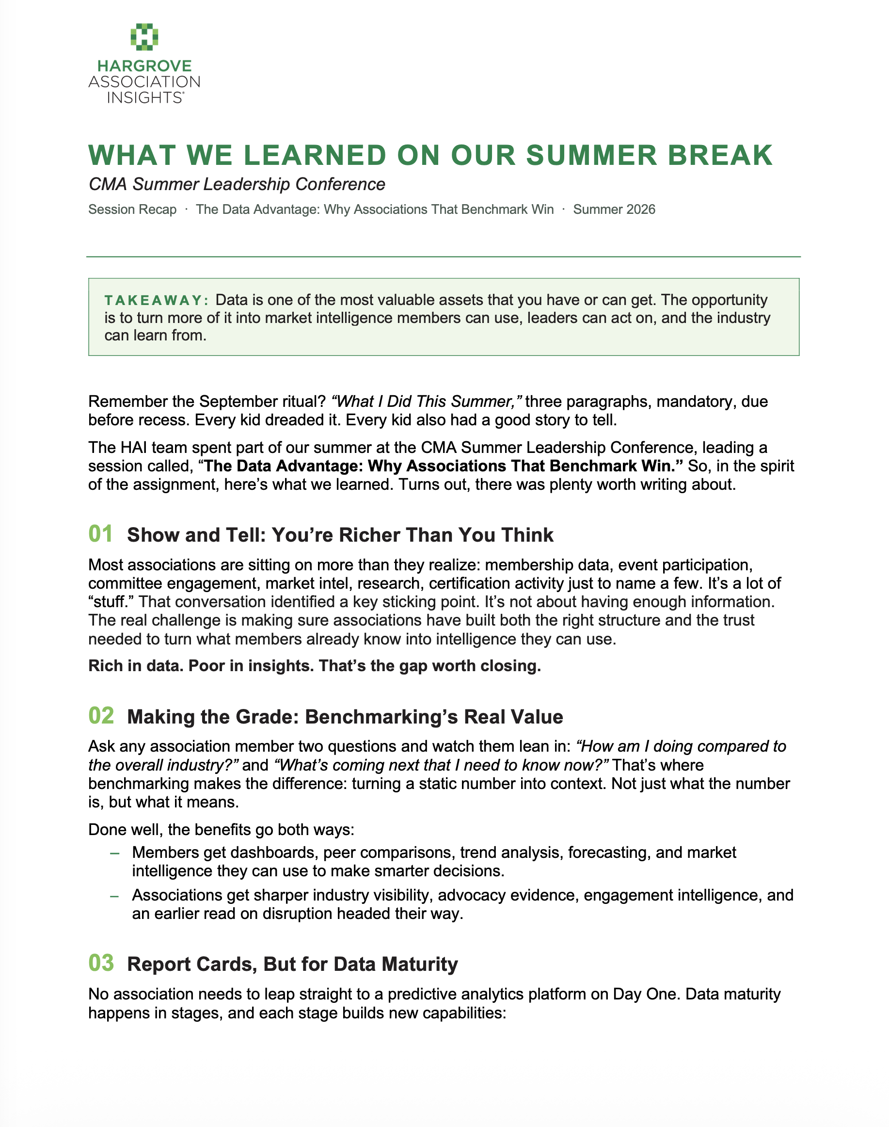 What We Learned On Our Summer Break
