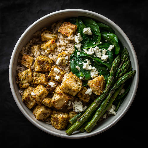 Pesto Chicken & Rice Bowl