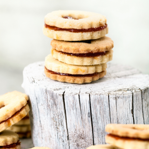 Plum Linzer Cookies 1 dz