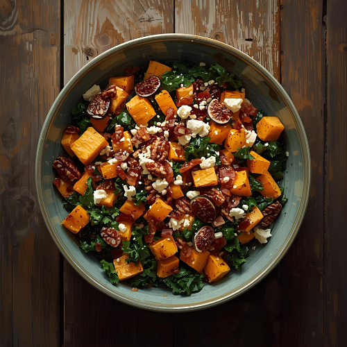 Winter Squash & Kale Salad