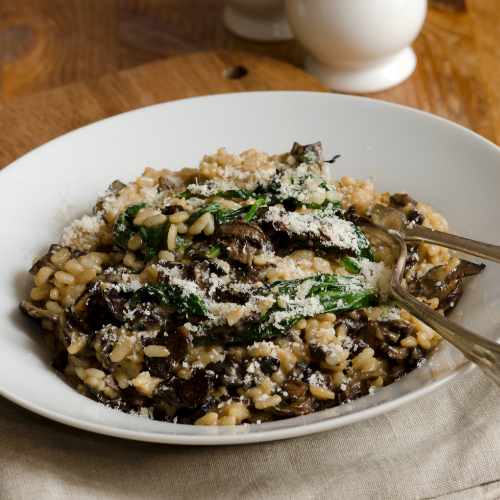 Mushroom & Bacon Risotto