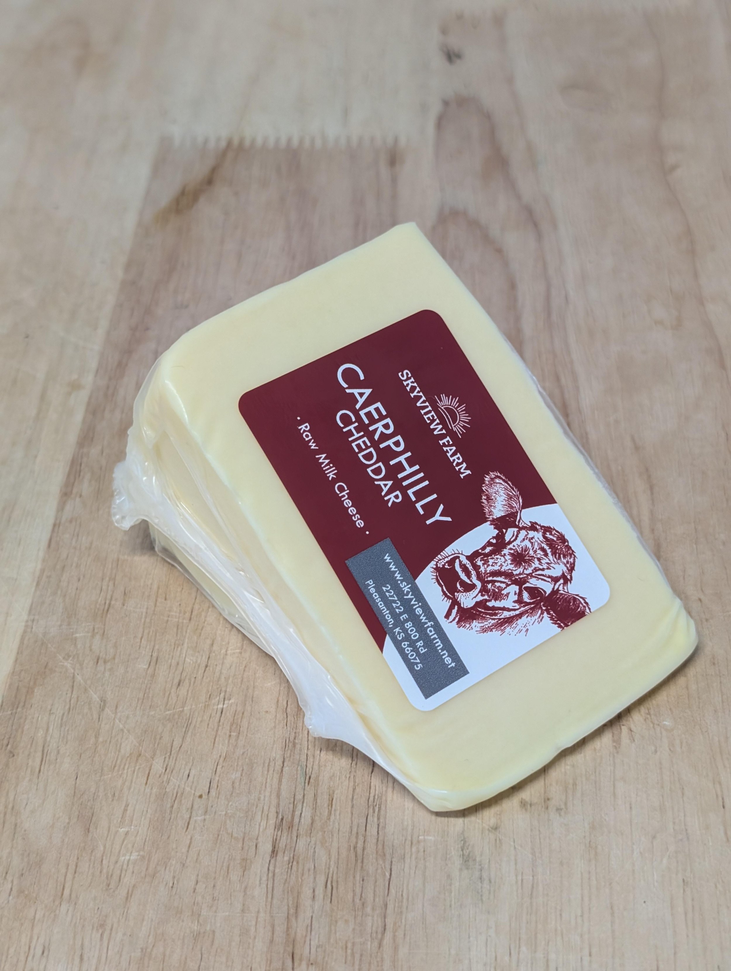 Caerphilly Cheddar Wedge (Skyview Farm)