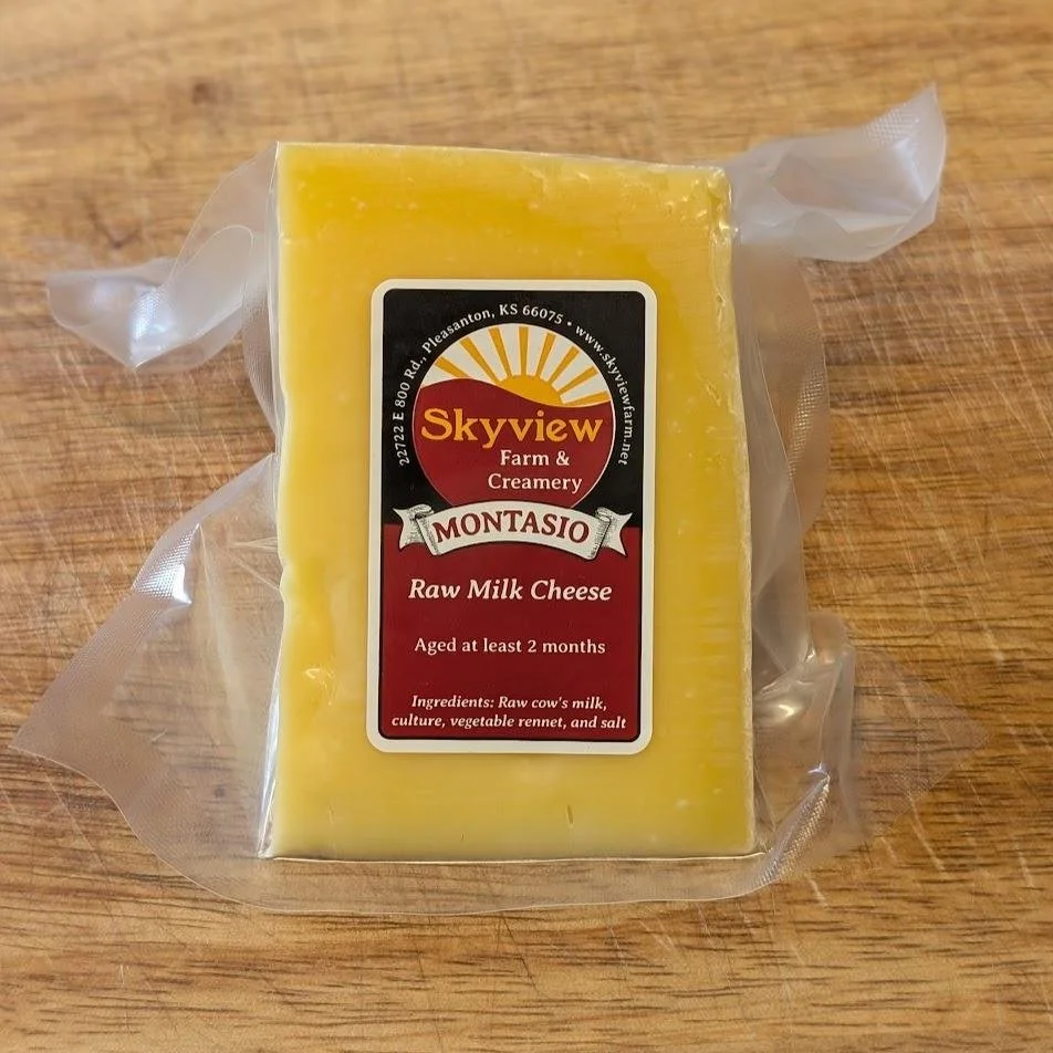 Montasio Natural Rind Wedge (Skyview Farm)