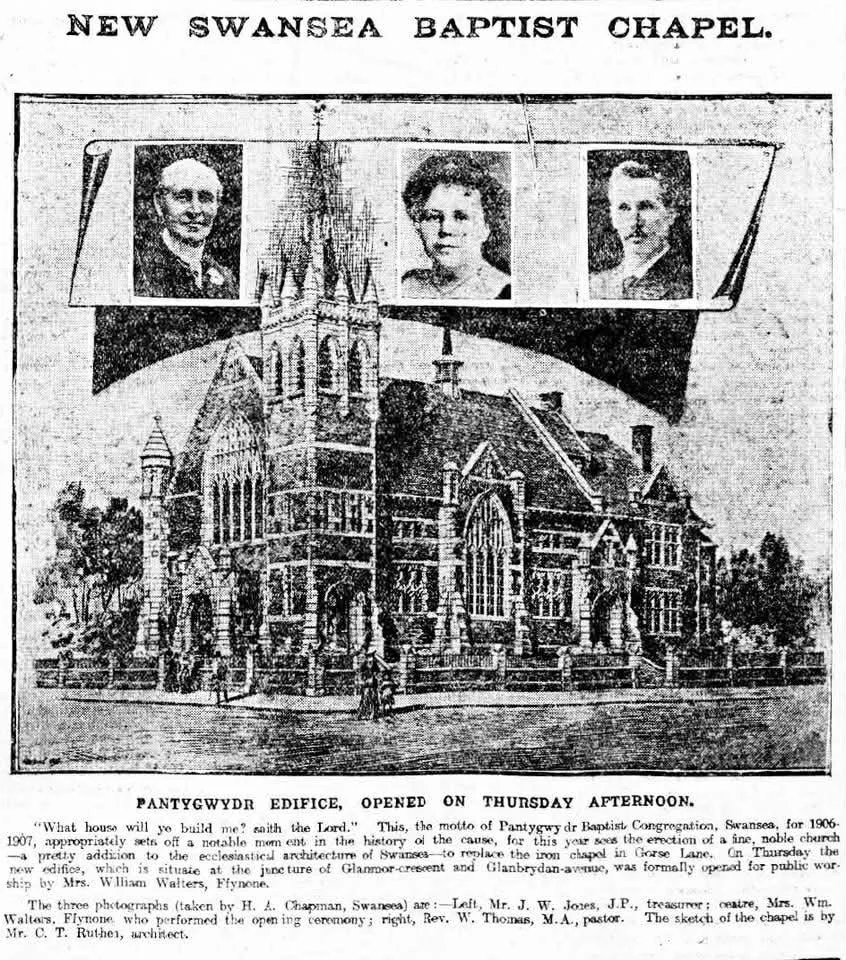 Pantygwydr Church Building- the history