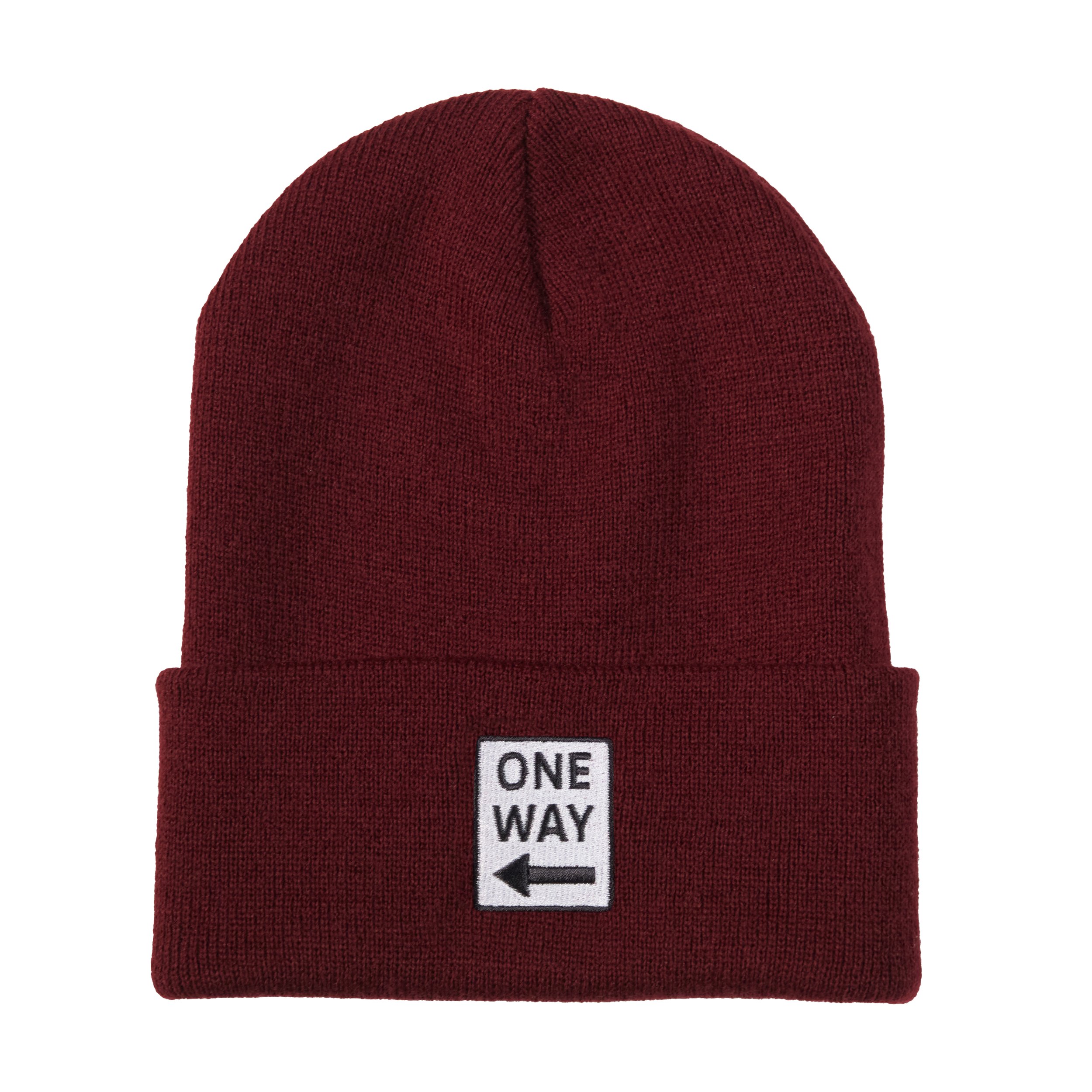 Embroidered Beanie - Maroon.jpg