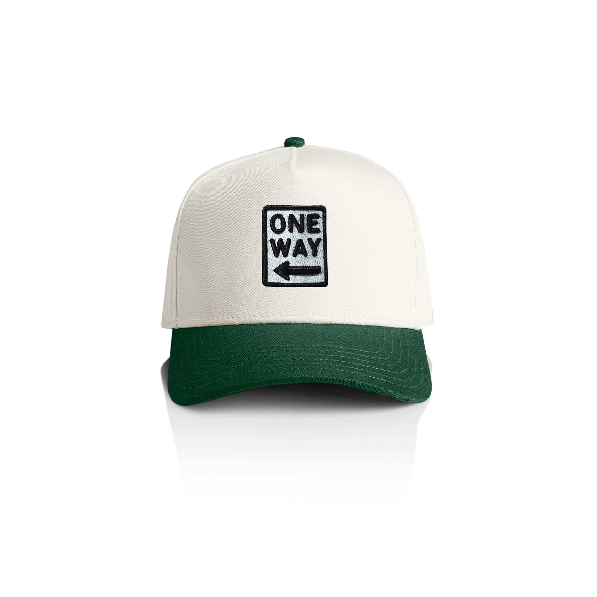One Way Two Tone Snapback - Forest_Natural (1).png