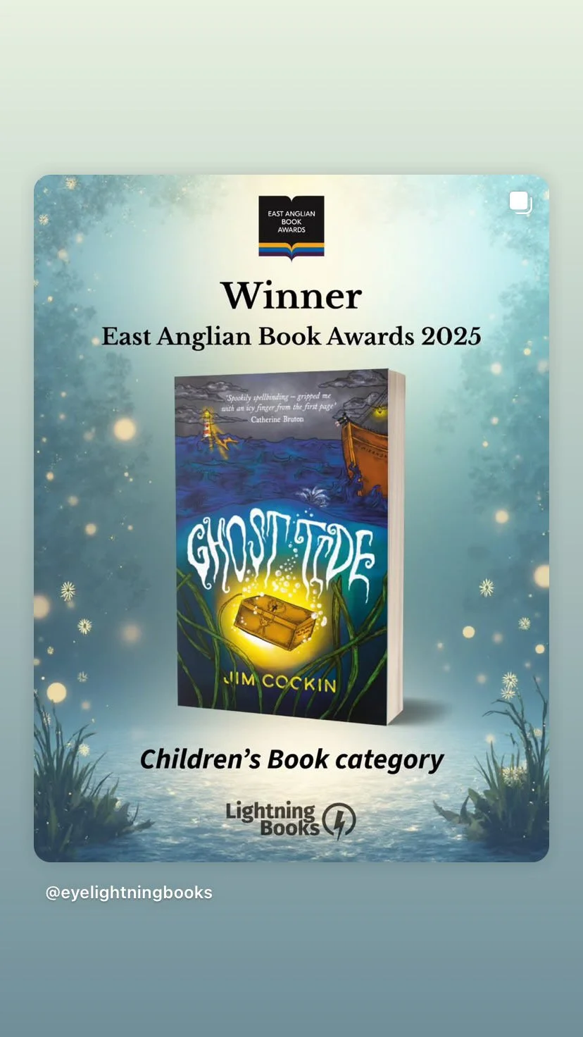 Ghost Tide winner, Children's Book of the Year at 2025 East Anglian Book Awards