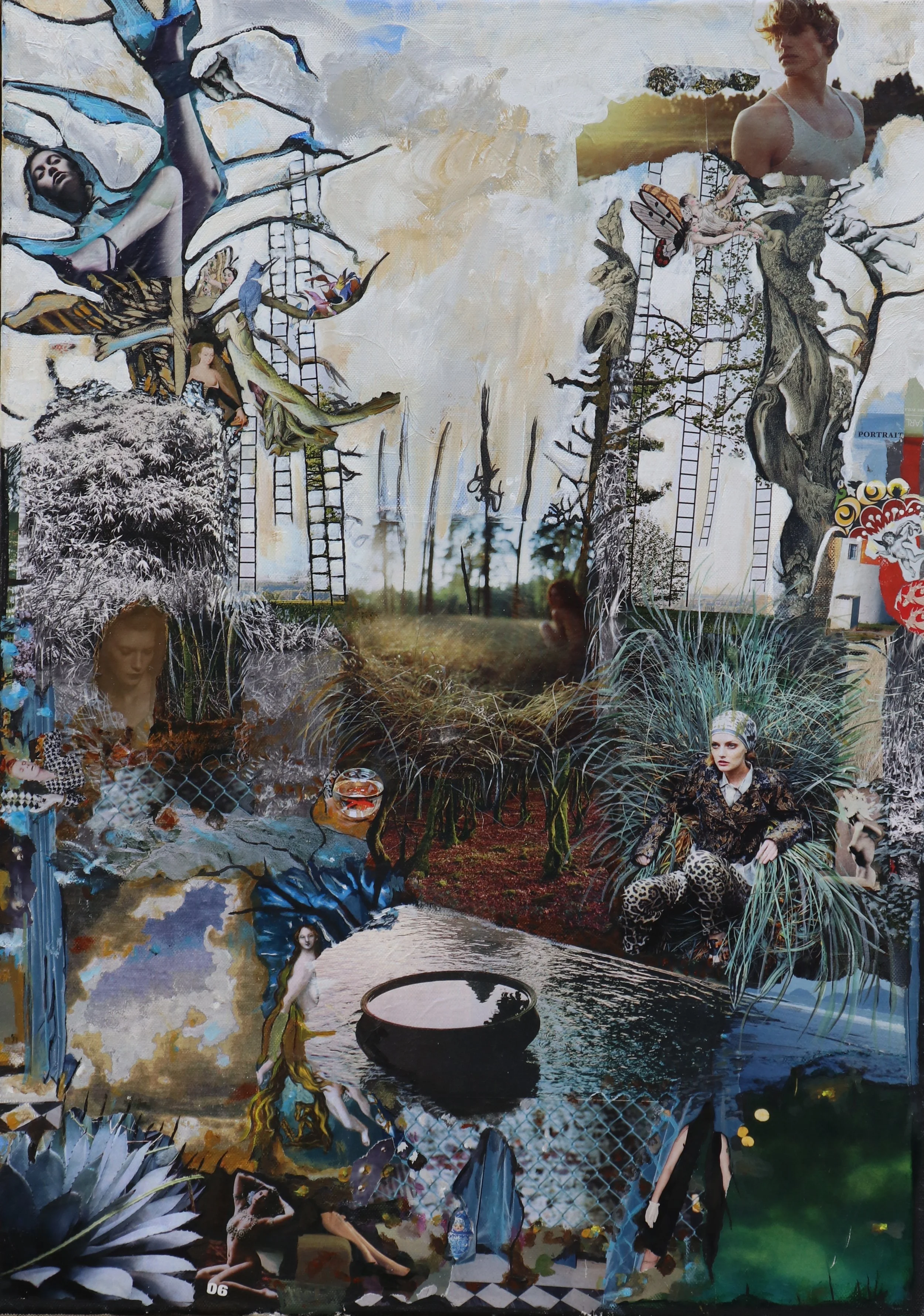 TRIPTYQUE LE CHEMIN N°3 - 2009 - 70 X 50 cm