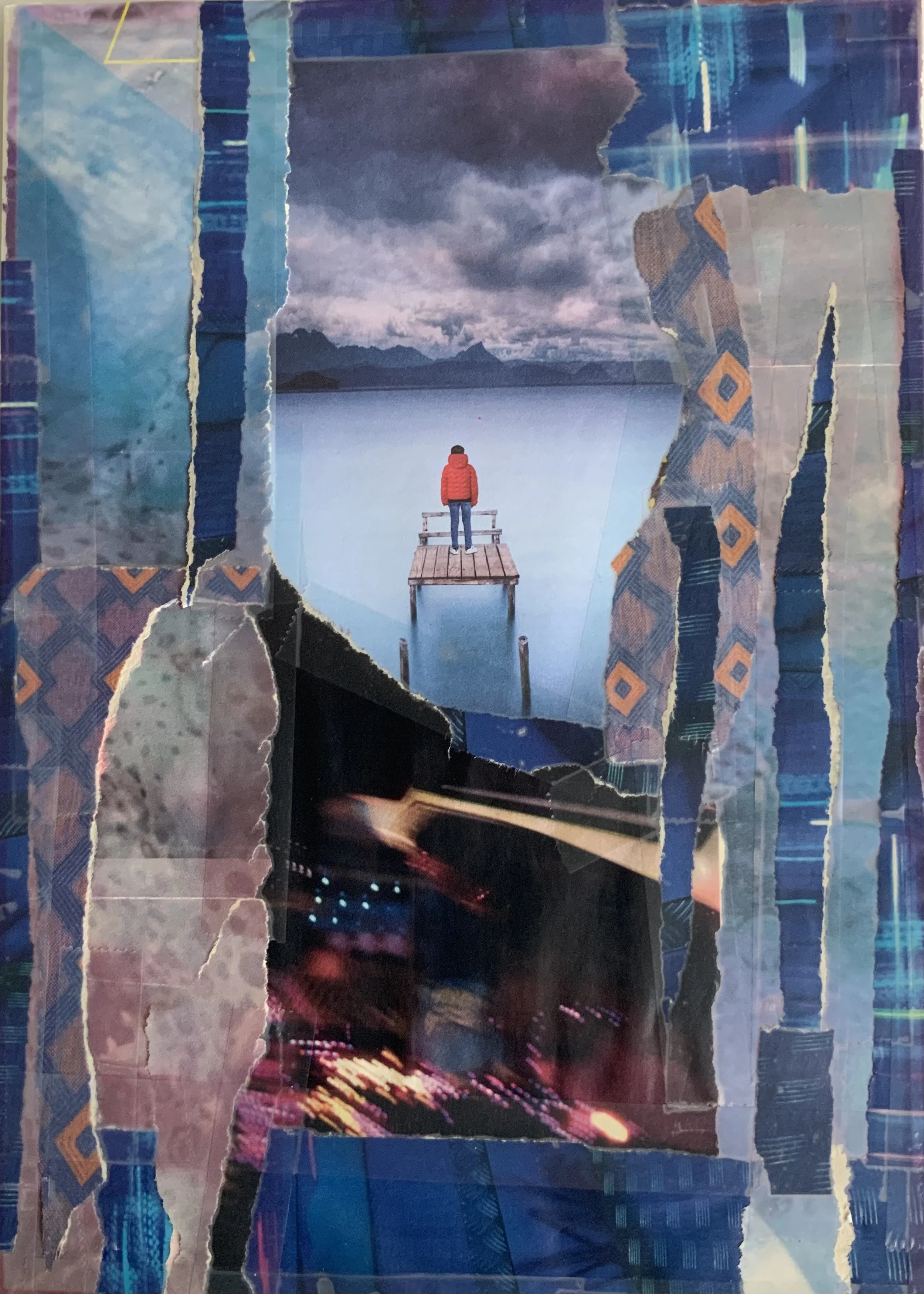 INVIERNO EN EL MUELLE - 2026 - 21 X29, 7 cm - Illustration pour un recuil de poème de l'auteur espagnole EBRIL